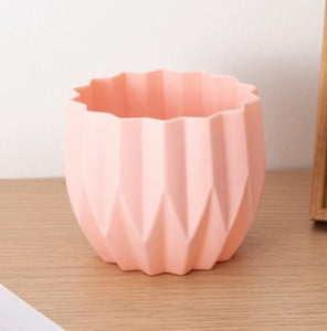 Plastic Vase Modern Imitation Ceramic Artificial Flower Container