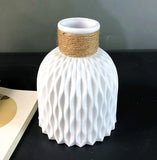 Plastic Vase Modern Imitation Ceramic Artificial Flower Container