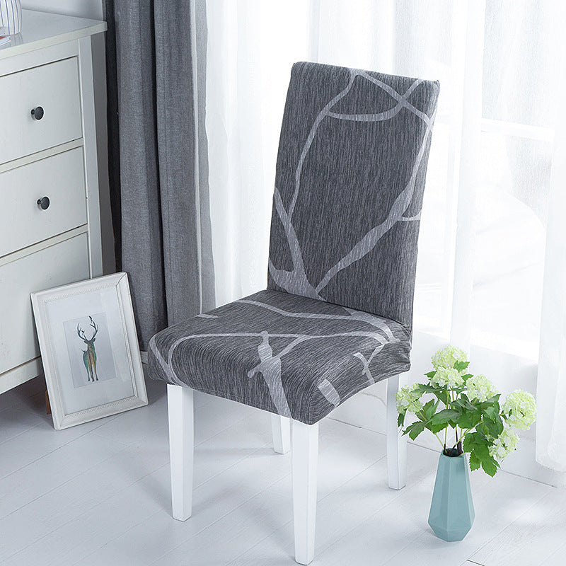 New Chair Cover Printed Chair Cover Elastic Antifouling Hotel Household Chair Cushion Protective Cover