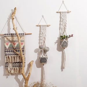 Braided Rope Wall Hanging Basket