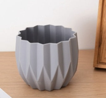 Plastic Vase Modern Imitation Ceramic Artificial Flower Container