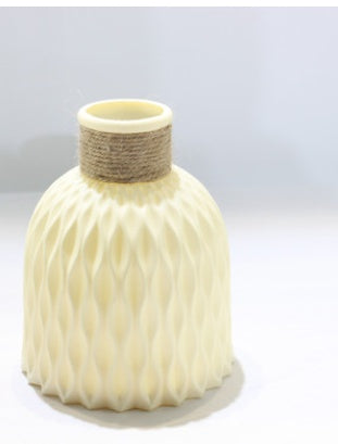 Plastic Vase Modern Imitation Ceramic Artificial Flower Container
