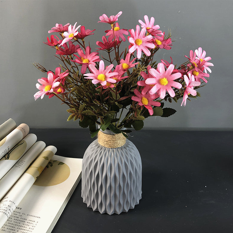 Plastic Vase Modern Imitation Ceramic Artificial Flower Container