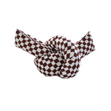 Checkerboard Twist Pillow Knotted Sofa Decorative Cushions