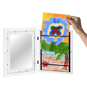 Children's Magnetic Art Photo Frame Flip Wooden Photo Frame