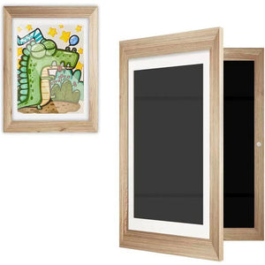 Children's Magnetic Art Photo Frame Flip Wooden Photo Frame