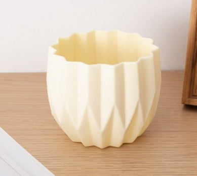 Plastic Vase Modern Imitation Ceramic Artificial Flower Container