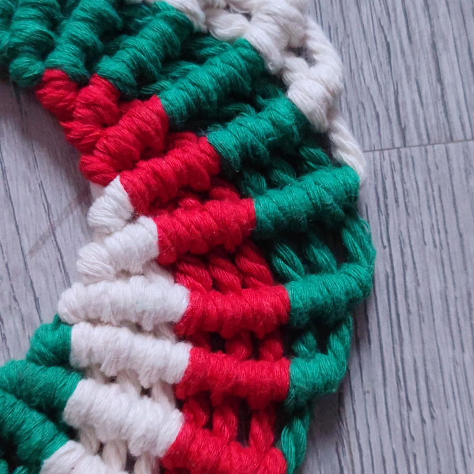 Wall Hangings Decorated With Woven Christmas Wreaths