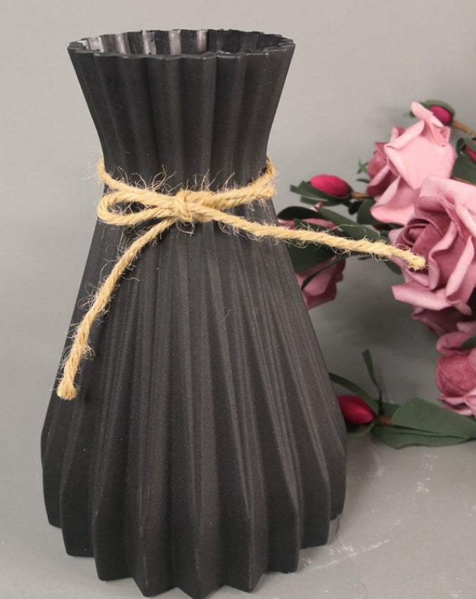 Plastic Vase Modern Imitation Ceramic Artificial Flower Container