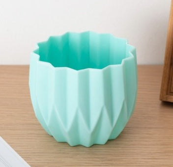Plastic Vase Modern Imitation Ceramic Artificial Flower Container